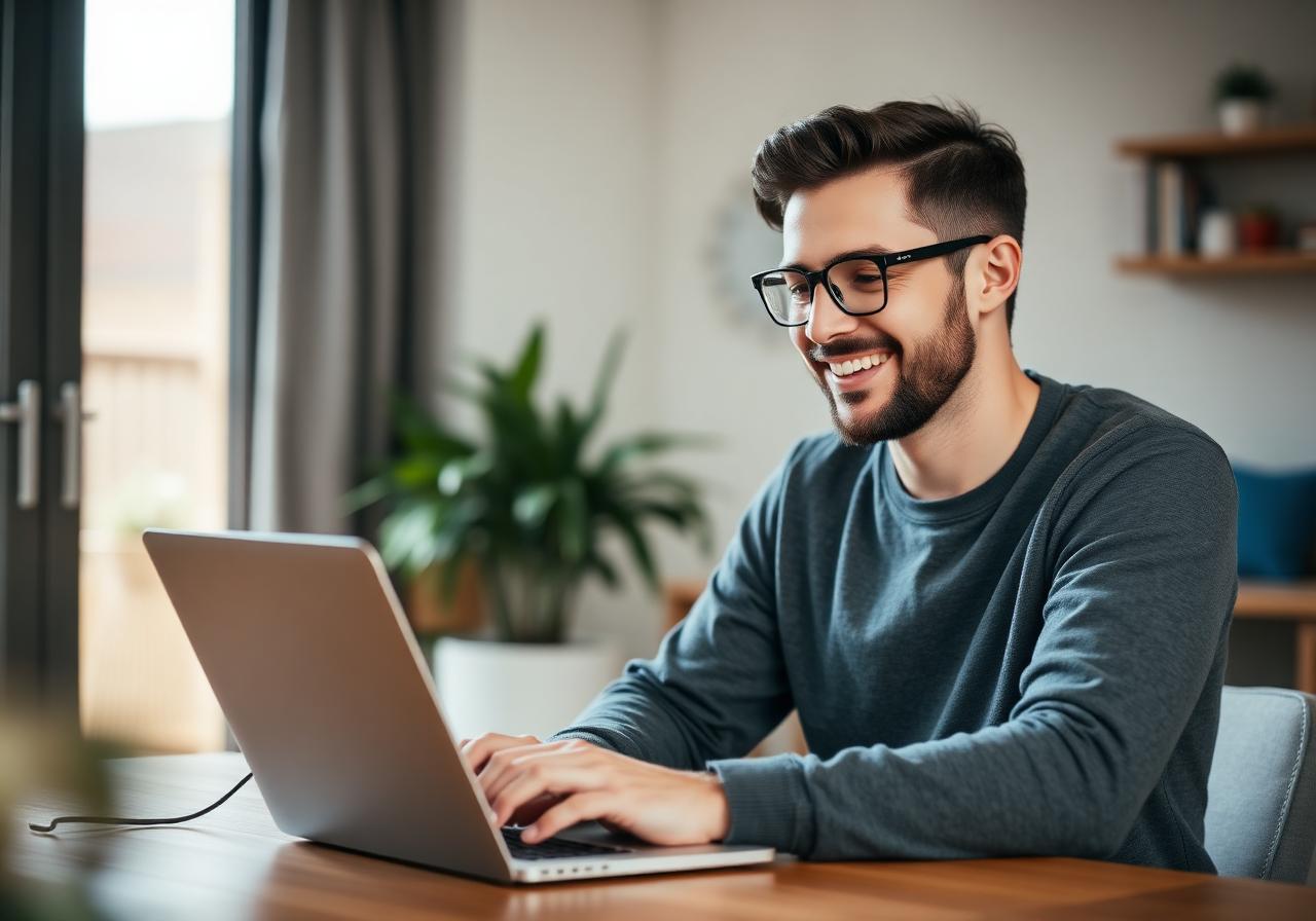 Formateur indépendant travaillant sereinement
